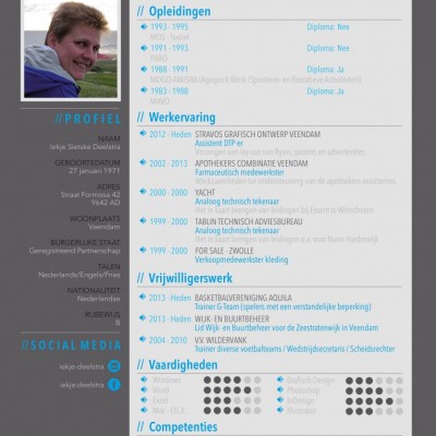 Talentcard van Iekje Deelstra