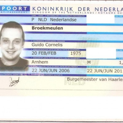 Talentcard van Guido Broekmeulen