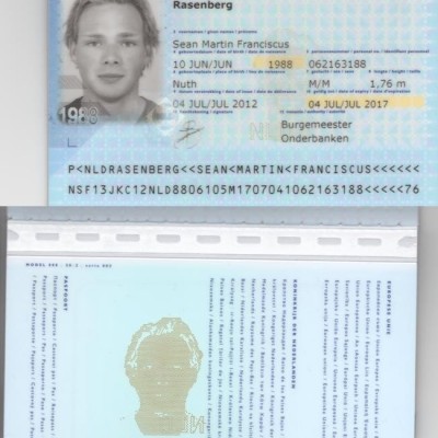 Talentcard van Sean Rasenberg